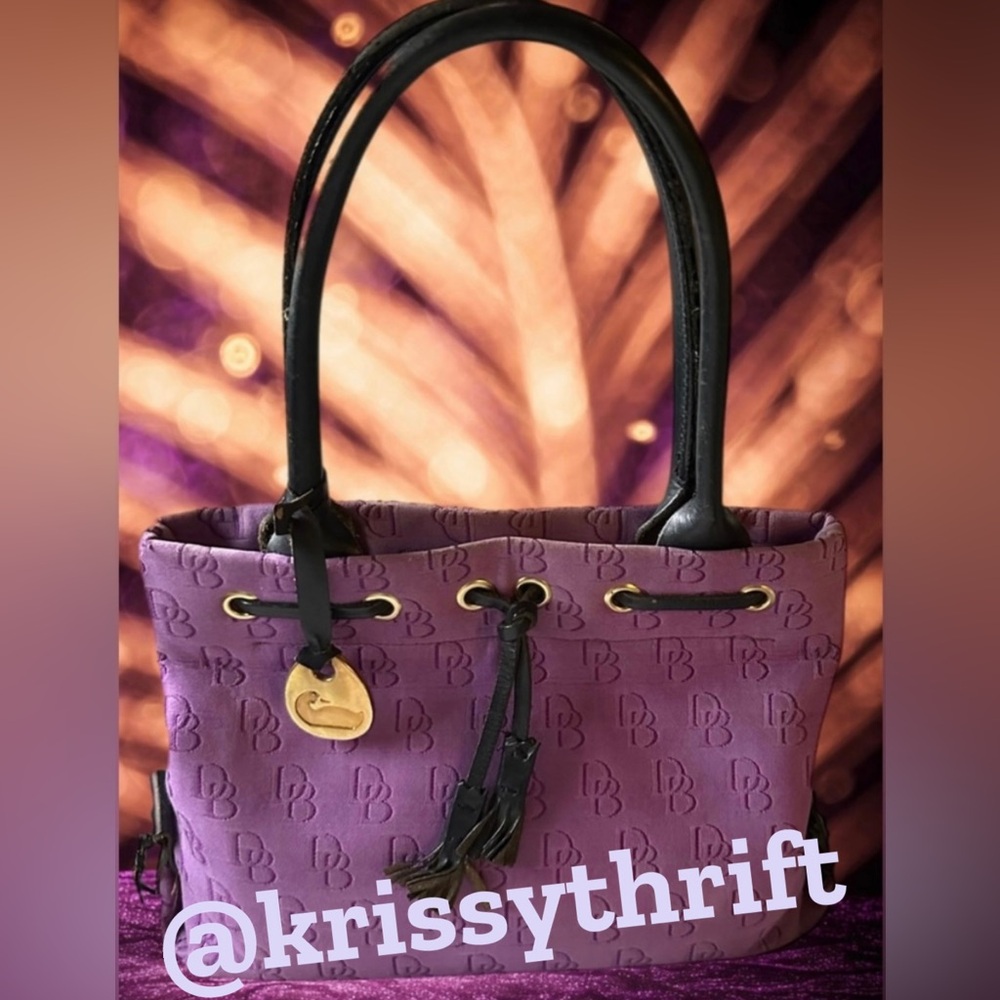 Dooney & Bourke Vintage Purple Satchel- RARE from 1990’s